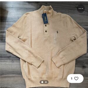 Polo Ralph Lauren Men's Tan Crewneck Sweater